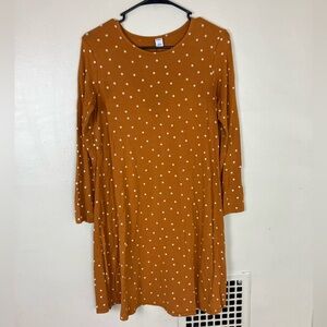 Old‎ Navy Orange Long Sleeve A-Line Dress